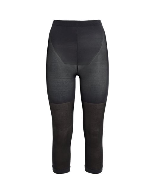 Skims Black Hosiery Shapewear Cropped Leggings