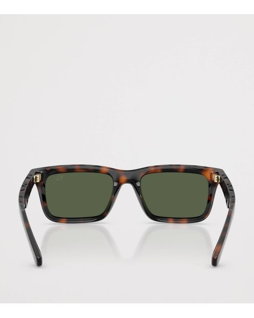 Burberry Green Injected Be4475U Rectangle Sunglasses for men