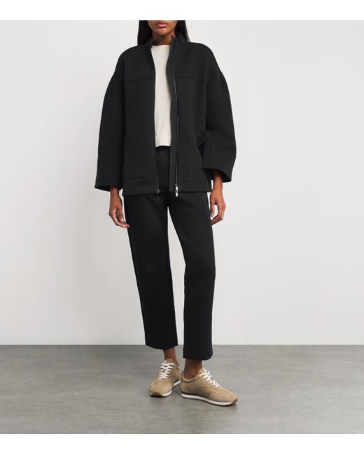 Max Mara Black Zip-Up Cadice Jacket