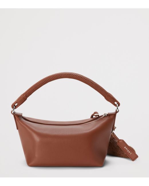 Loewe Brown Leather Cala 180 Top-Handle Bag