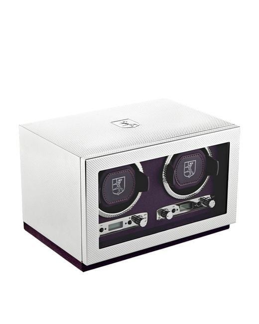 Wolf Blue Double Watch Winder for men