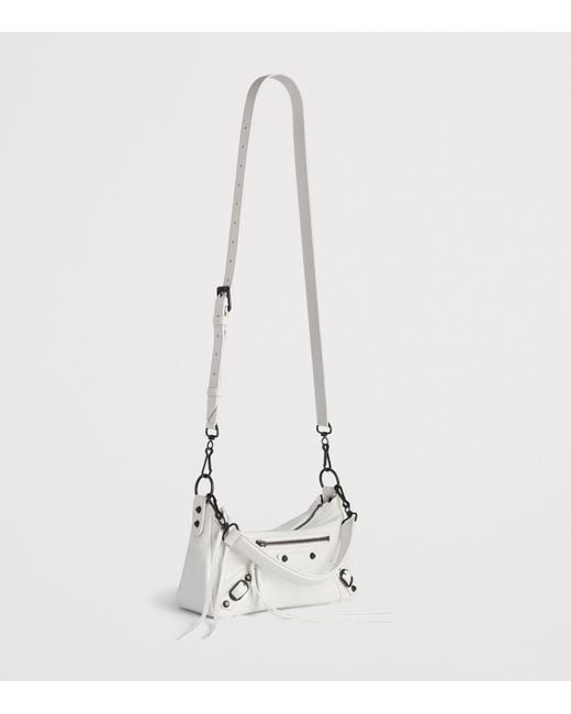 Balenciaga Metallic Mini Lambskin Le City Moto Shoulder Bag