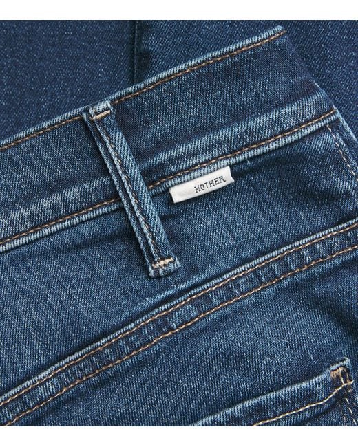 Mother Blue The Hustler Ankle Jeans