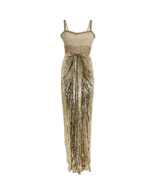 Jenny Packham Metallic Only You Column Gown