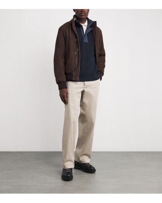 Paul & Shark Blue Wool-Blend High-Neck Sweater for men