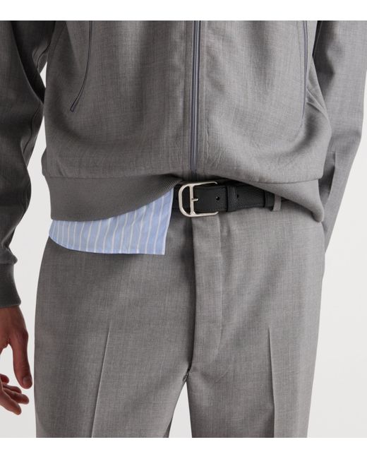 Prada Black Leather Belt for men