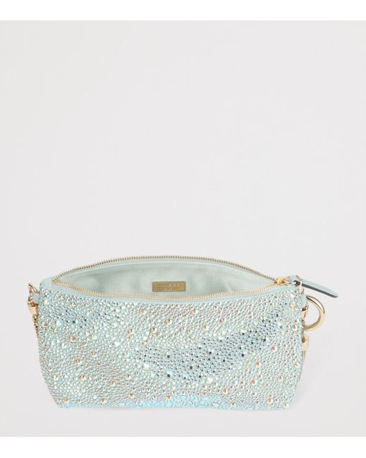 Jimmy Choo Multicolor Mini Crystal-Embellished Callie Clutch Bag