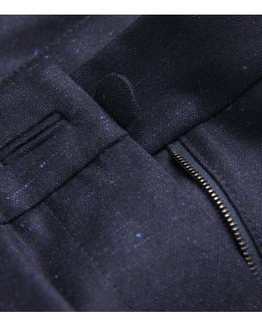 Nomadissem Blue Wool-Blend Tailored Trousers