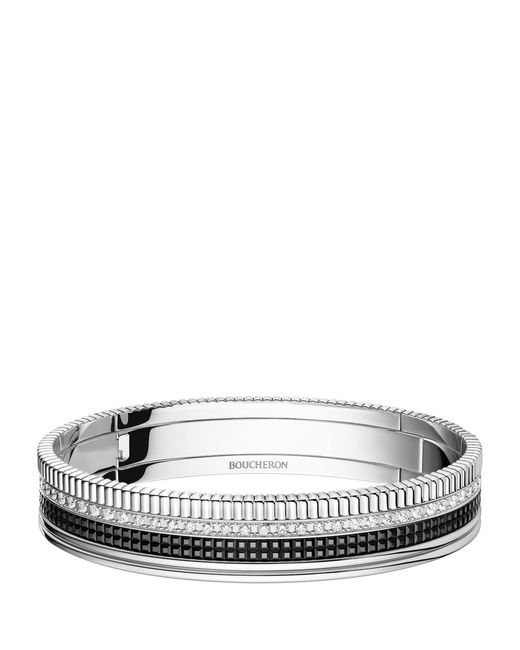 Boucheron Metallic And Diamond Quatre Classique Bangle