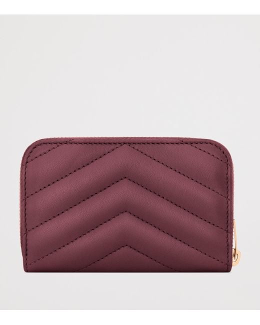 Saint Laurent Brown Lambskin Cassandre Wallet