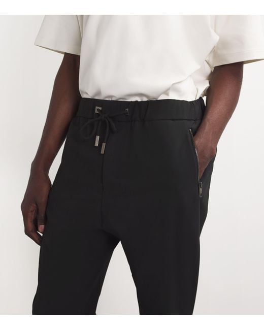 WOOYOUNGMI Drawstring Straight Leg Sweatpants in Black for Men Lyst