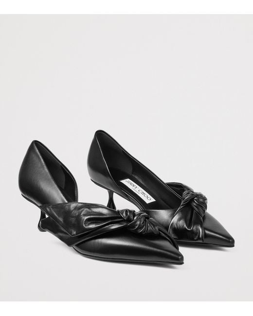 Jimmy Choo Black Issy 50 Leather Pumps