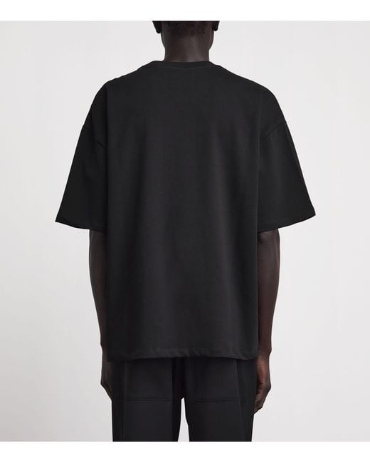 Amiri Black Cotton Logo Skater T-Shirt for men