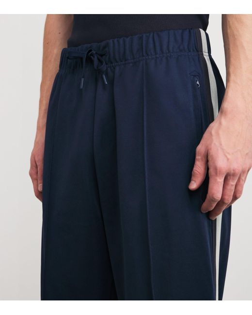 Fred Perry Blue Two-Colour Tape Sweatpants for men