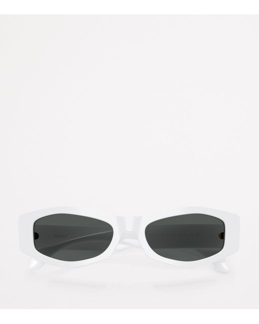 Versace White Irregular Sunglasses