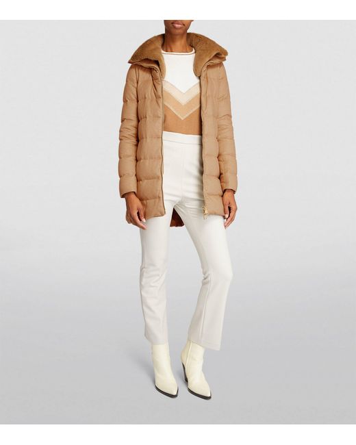 Herno Natural Cashmere-silk Puffer Coat