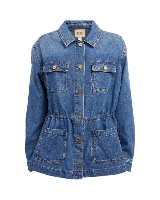 PAIGE Blue Denim Clarke Overshirt