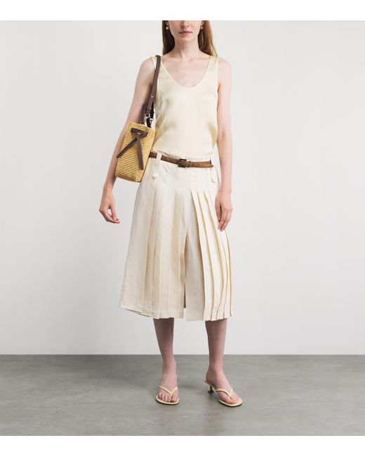 Tory Burch Natural Small Raffia Romy Bucket Bag