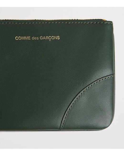 Comme des Garçons Green Small Leather Pouch for men