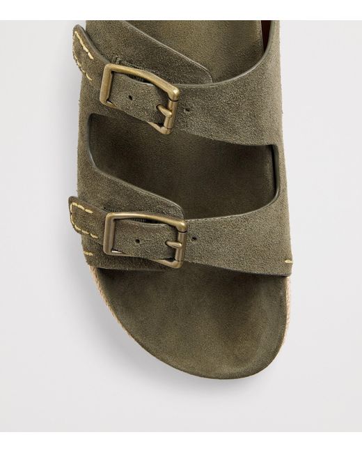 Polo Ralph Lauren Green Suede Turbach Sandals for men