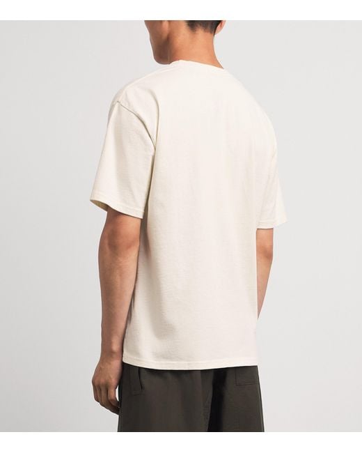 Rhude White Cotton Dakar Print T-Shirt for men