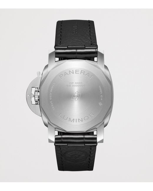 Panerai Gray Stainless Steel Luminor Quaranta Watch for men
