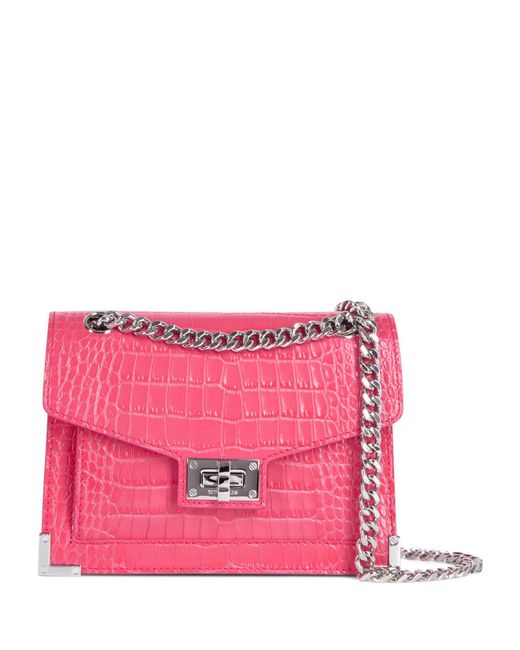 The Kooples Pink Small Leather Emily Shoulder Bag