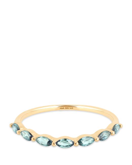 Astrid & Miyu Metallic And Alexandrite Marquise Ring