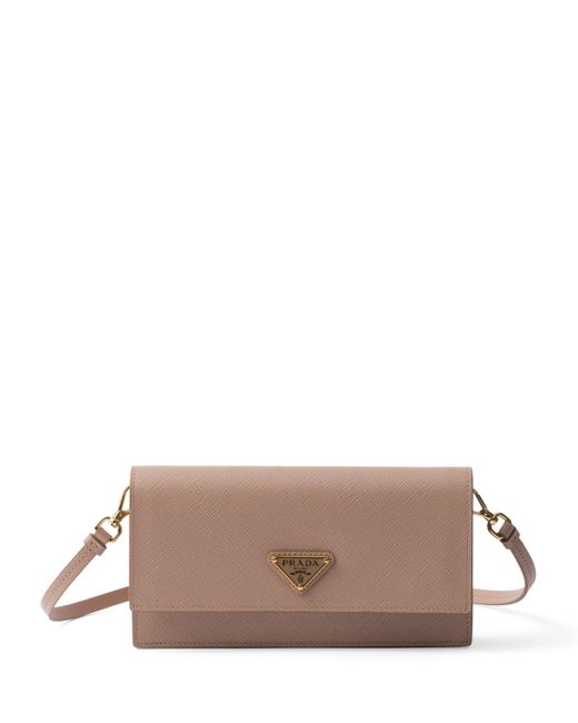 Prada Brown Saffiano Leather Mini Bag