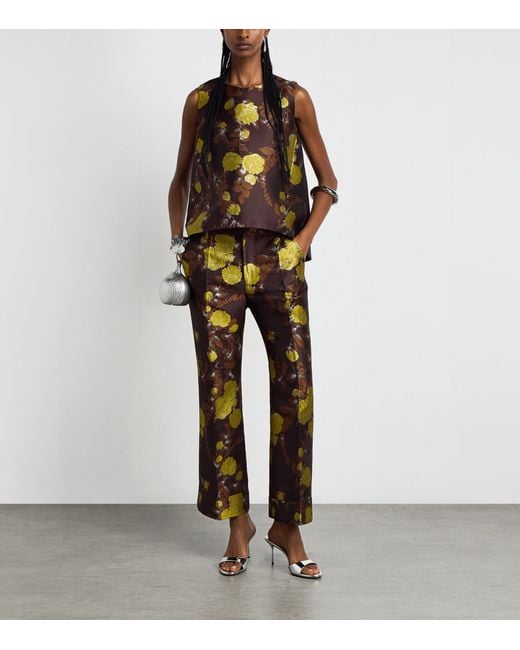 LaDoubleJ Brown Cropped Hendrix Trousers