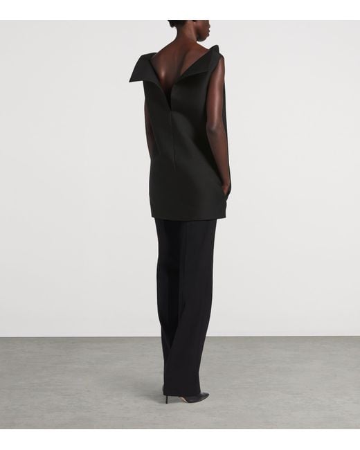 Balenciaga Black Vareuse Mini Dress