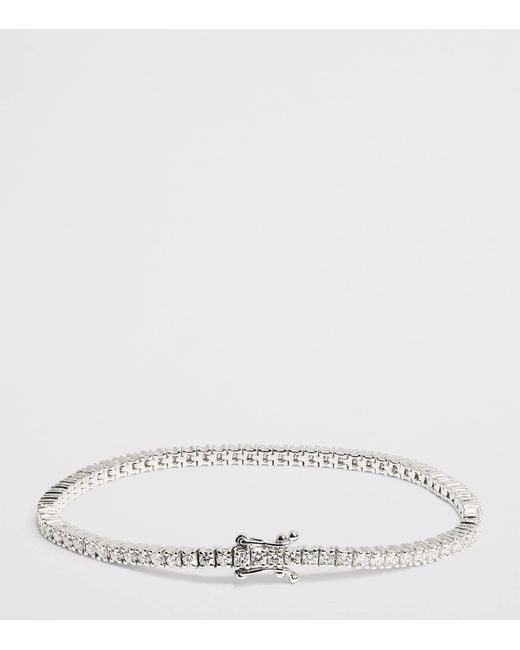 Harrods White And Diamond Tennis Bracelet