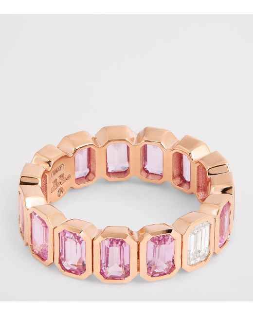 SHAY Pink Diamond And Sapphire Eternity Ring