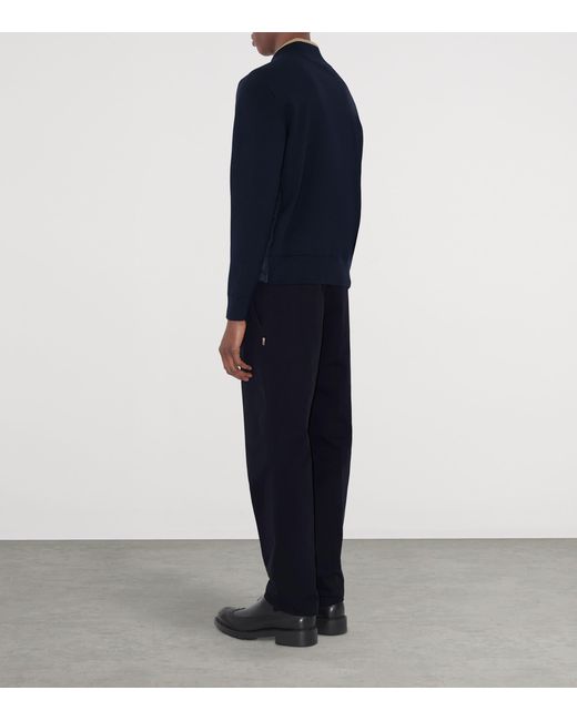 Burberry Blue Cotton Chinos for men