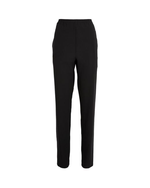 Eskandar Black Wool-Rich Trousers
