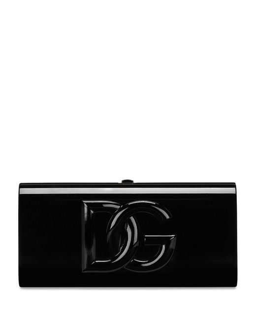 Dolce & Gabbana Black Dg Logo Clutch Bag