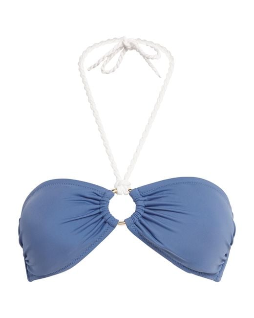 Heidi Klein Blue Cetara Bikini Top
