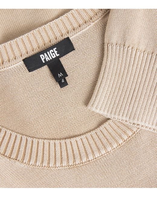 PAIGE Natural Cotton Wildomar Sweater for men