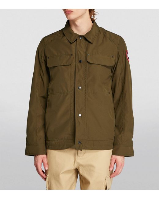 Canada Goose Green Burnarby Chore Overshirt for men