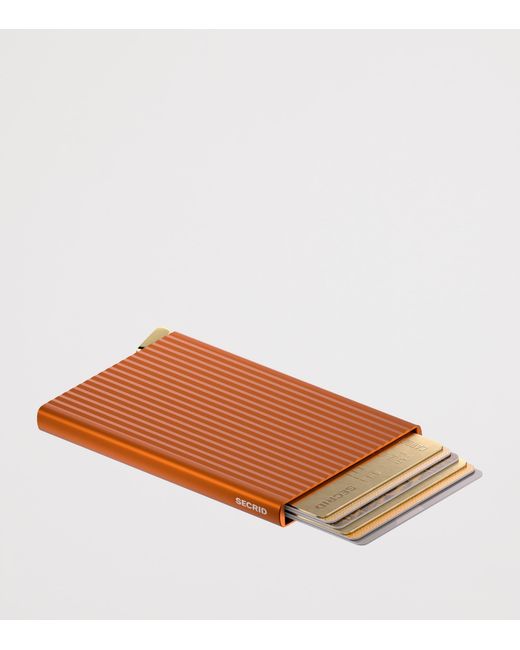 Secrid Orange Fluted Aluminium Cardprotector for men