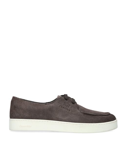 Church's Brown Suede Longsight Slip-On Sneakers for men