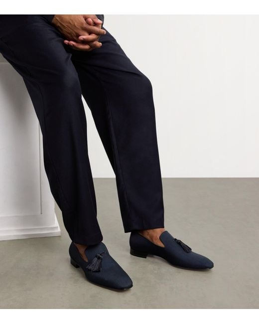 Christian Louboutin Blue Tassel Loafers for men