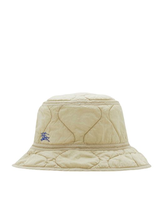 Burberry Natural Ekd Quilted Bucket Hat for men