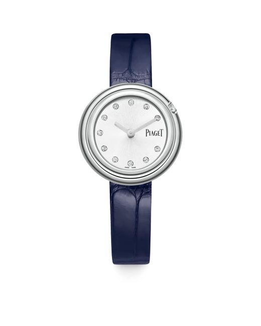 Piaget Blue Stainless Steel And Diamond Possession Watch