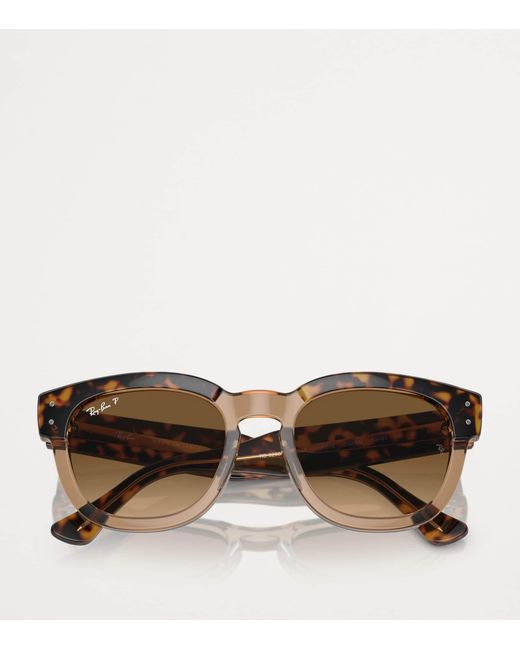 Ray-Ban Brown Propionate Mega Hawkeye Sunglasses