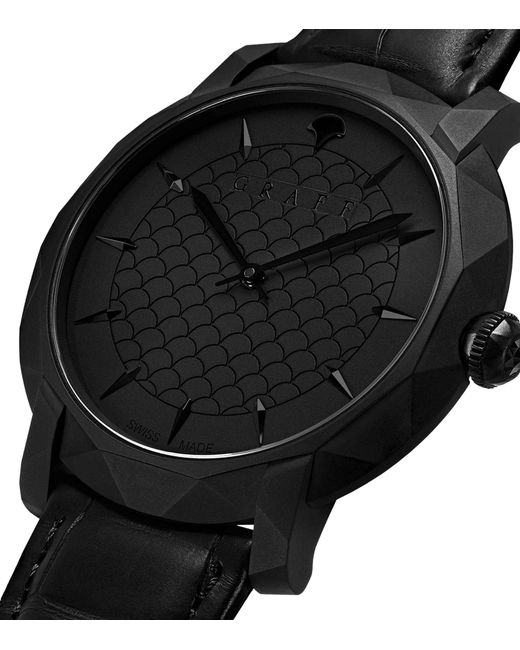 Graff Black Titanium Dlc Eclipse Watch 43mm for men