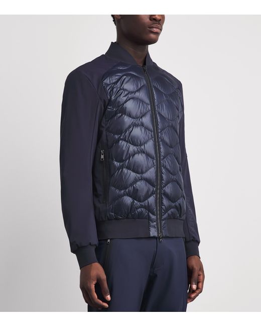Bogner Blue Down Aarin Hybrid Jacket for men