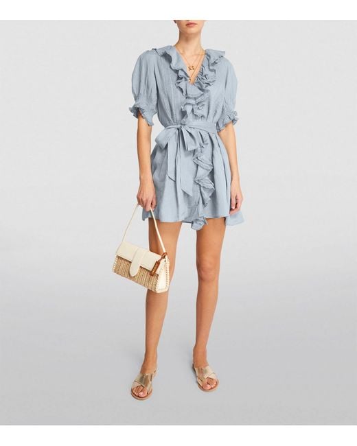 doen light blue dress Junia Dress - Deep Aquamarine