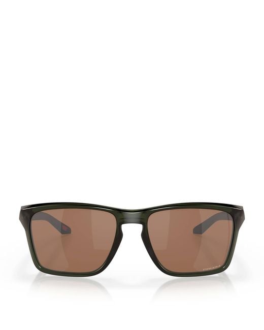 Oakley Brown Sylas Rectangle Sunglasses for men