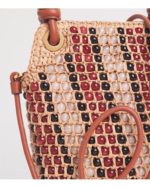 Veronica Beard Pink Small Beaded Slouch Bag